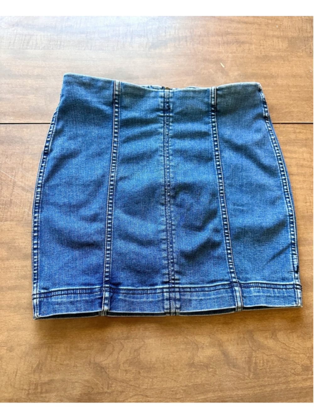 Free People Blue Denim Mini Skirt Size 4